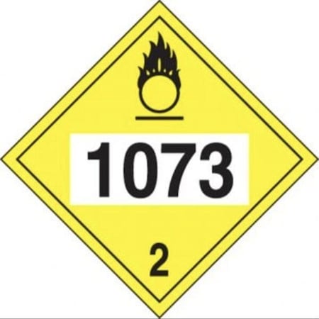 Accuform 4DIGIT DOT PLACARDS HAZARD CLASS 2 MPL726VS1 MPL726VS1
